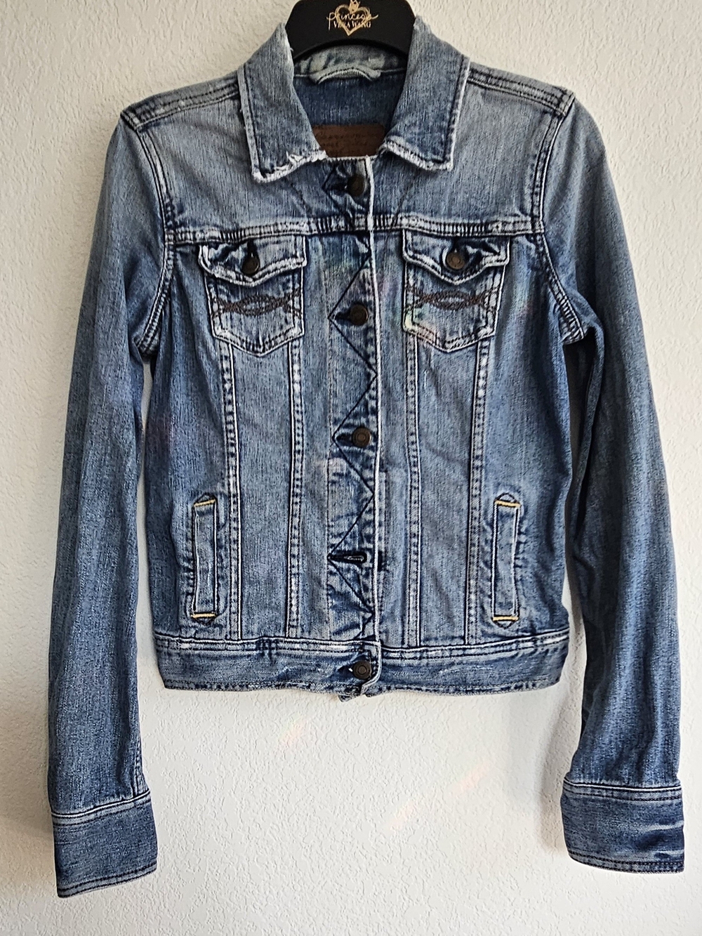 Ambercrombie and Fitch Size Small Cotton Jean Signature Jacket
